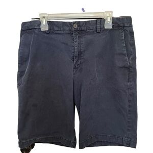 Banana Republic Men's Flat Front Emerson Chino Shorts Pockets size 38  Navy Blue